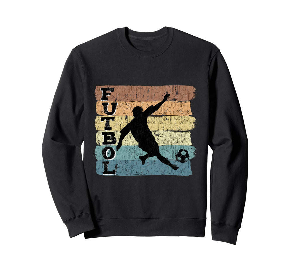 Soccer Player Silhouette Action Sweatshirt - Casual Everyday Wear Unisex