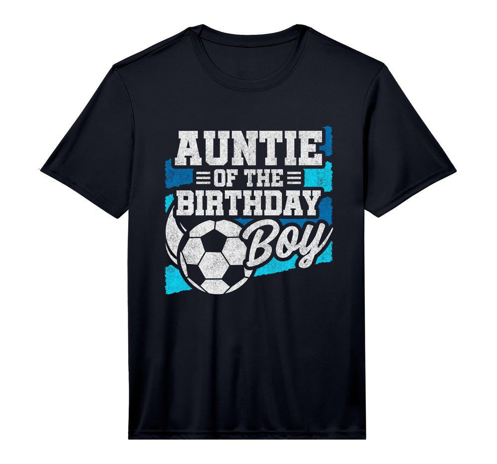 Soccer Birthday Birthday Auntie Soccer T-Shirt - Streetwear Style Unisex