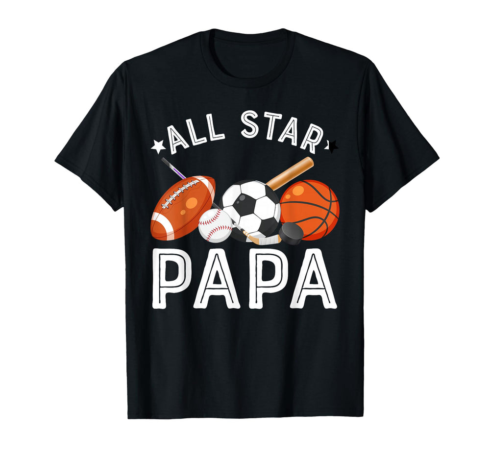 All Star Papa Birthday Basketball T-Shirt - Aesthetic Graphic Men Women