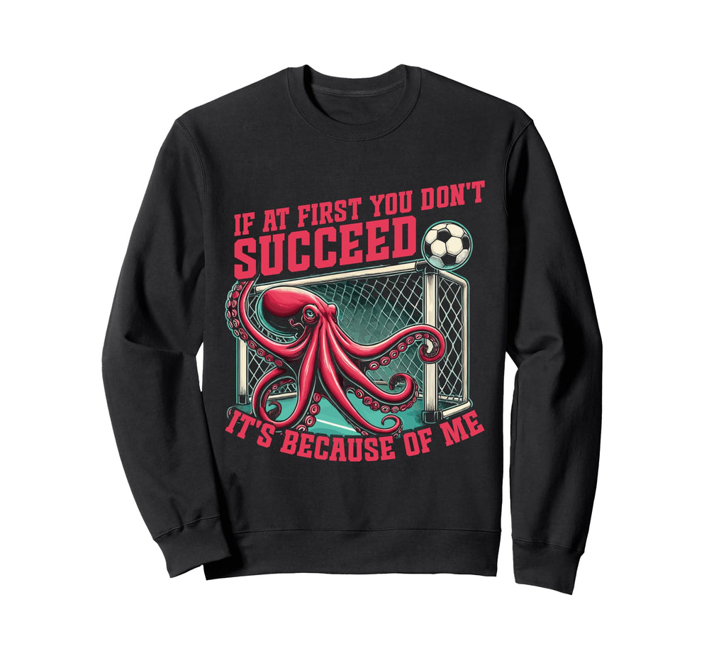 Goalkeeper Octopus Soccer Goalie Sweatshirt - Graphic Print for Adults