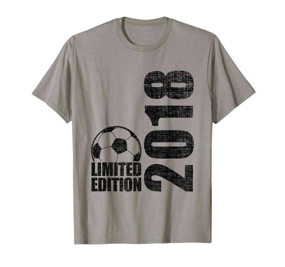 8 Years Old 2018 8Th Birthday Soccer T-Shirt - Trendy Graphic Unisex