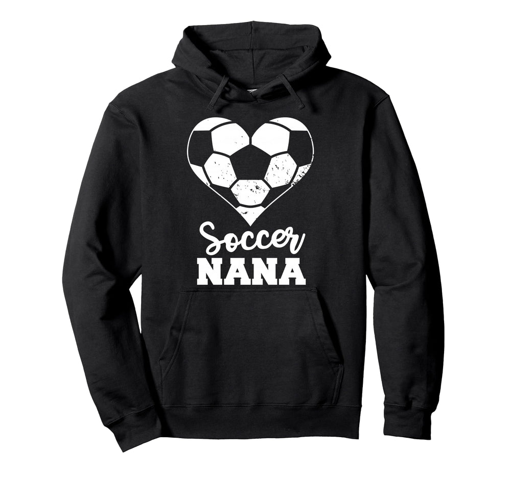 Soccer Nana Heart Funny Soccer Hoodie - Streetwear Style for Adults