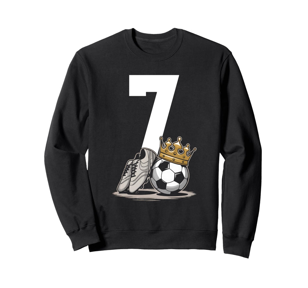 7 Soccer Birthday Gift Soccer Fan Sweatshirt - Trendy Graphic Unisex