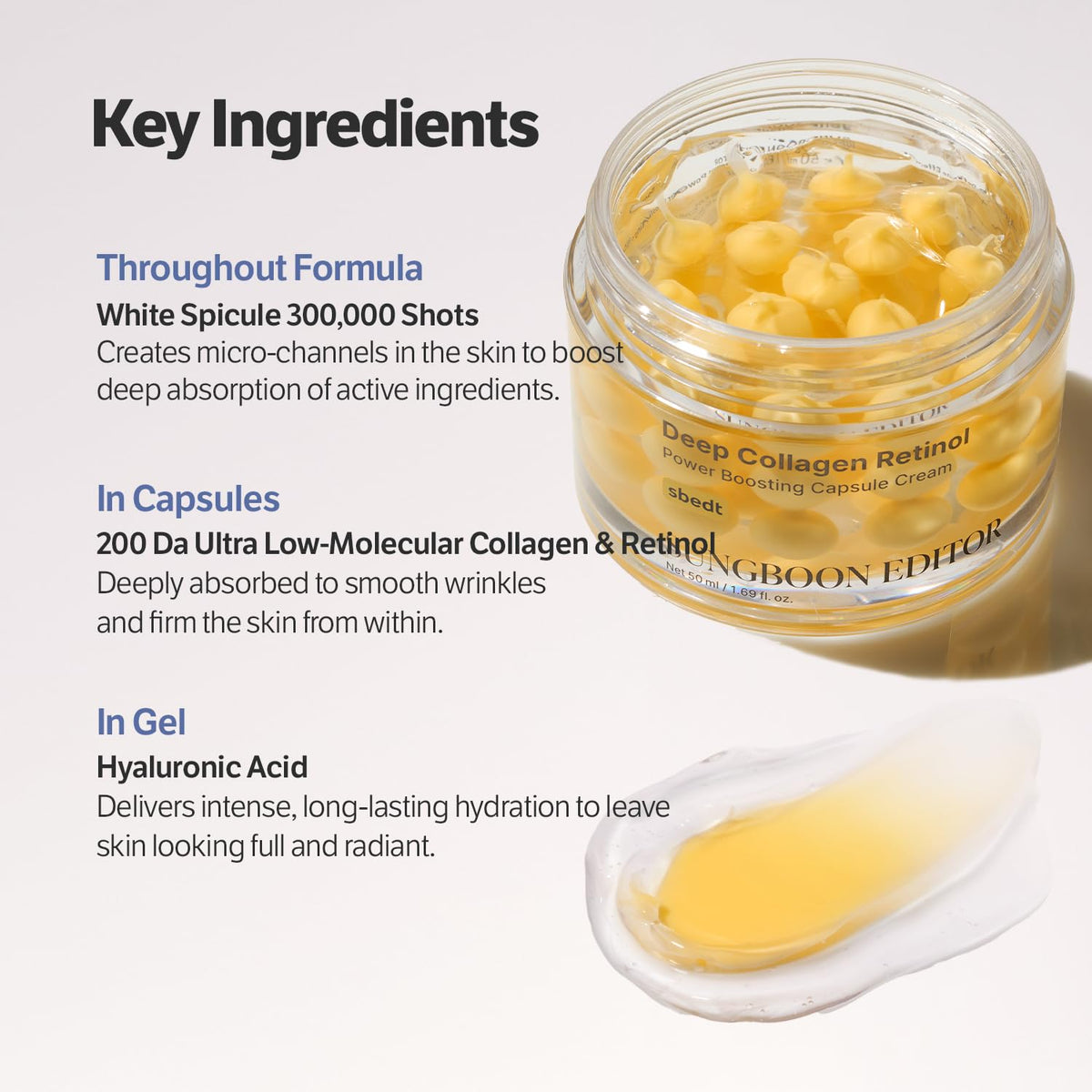 Sungboon Editor Deep Collagen Retinal Power Boosting Capsule Cream - Snipetell