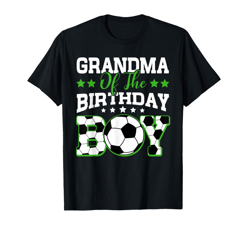 Grandma Birthday Soccer Family T-Shirt - Casual Everyday Wear Men Women