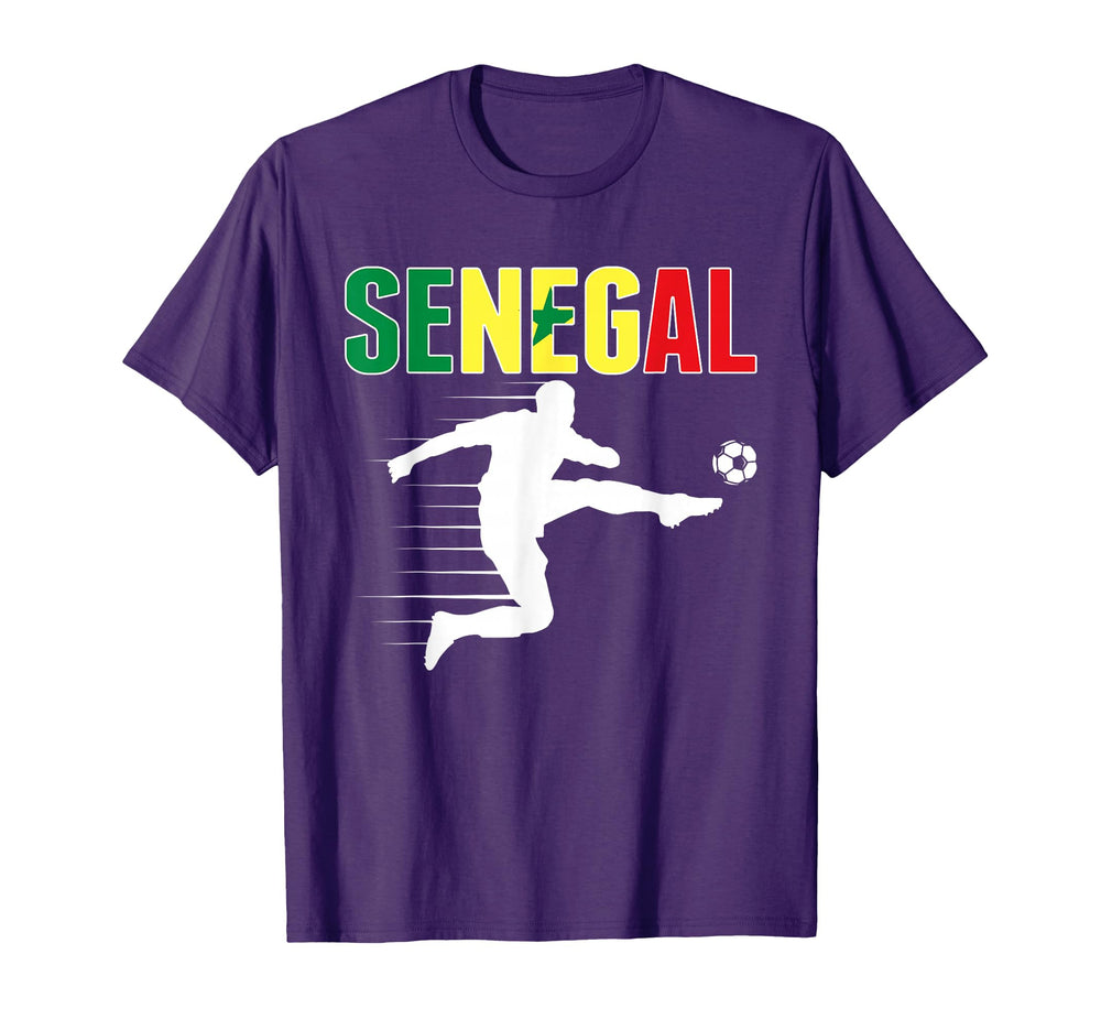 Senegal Soccer Lovers Jersey Support T-Shirt - Casual Everyday Wear Unisex
