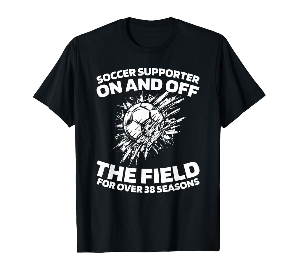 38Th Birthday Player Sports Team Soccer 38 T-Shirt - Graphic Print Unisex