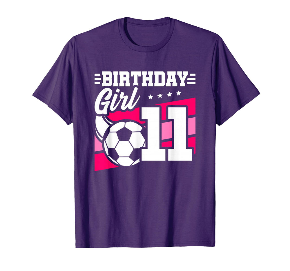Soccer Birthday Party 11 Year Old 11Th T-Shirt - Novelty Apparel Men Women