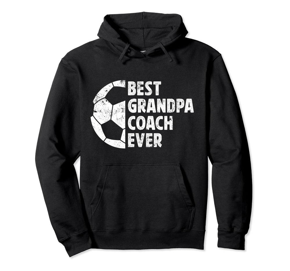 Best Grandpa Coach Soccer Grandpa Soccer Hoodie - Custom Art Print Unisex
