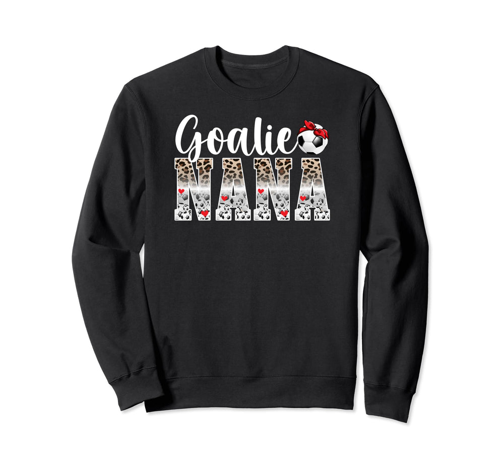 Soccer Goalie Nana Leopard Nana Sweatshirt - Graphic Print for Adults