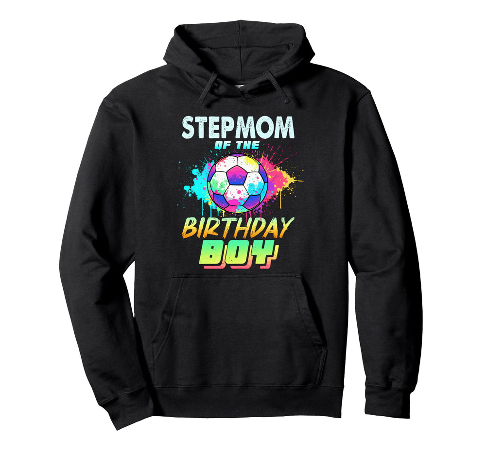 Stepmom Birthday Soccer Ball Hoodie - Casual Everyday Wear for Adults