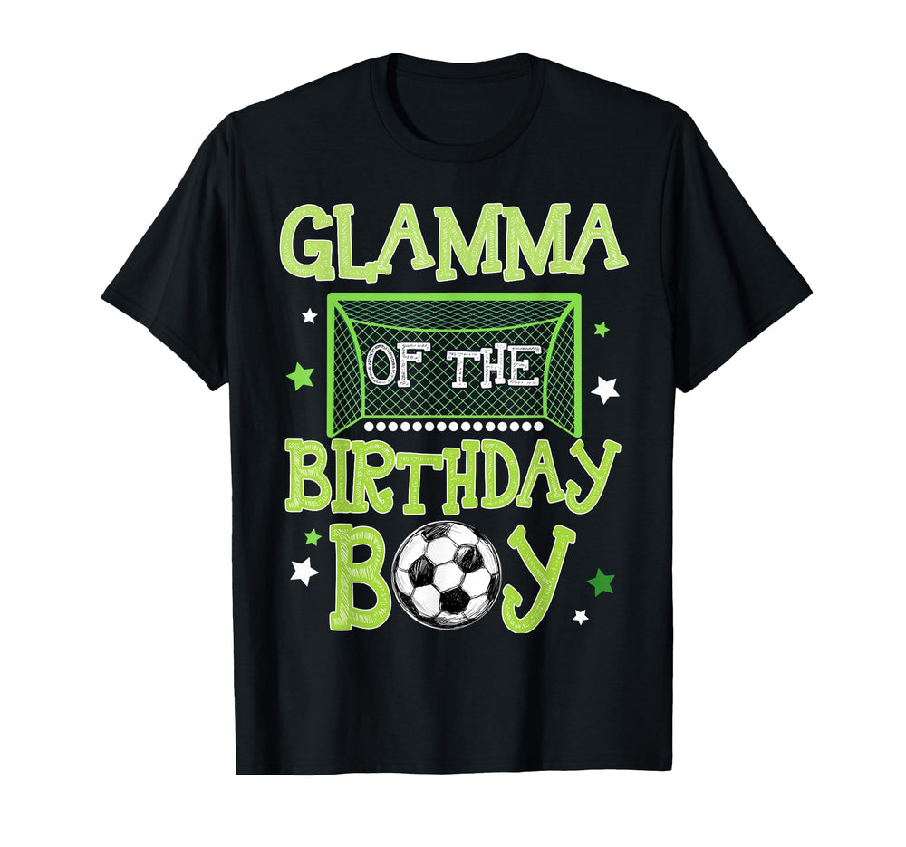 Glamma Birthday Soccer Family Matching T-Shirt - Graphic Print for Adults
