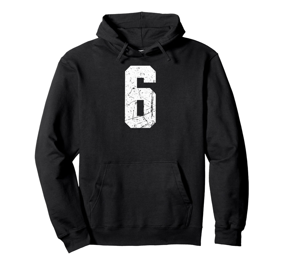 Sport Team Number 6 Hoodie - Aesthetic Graphic Unisex