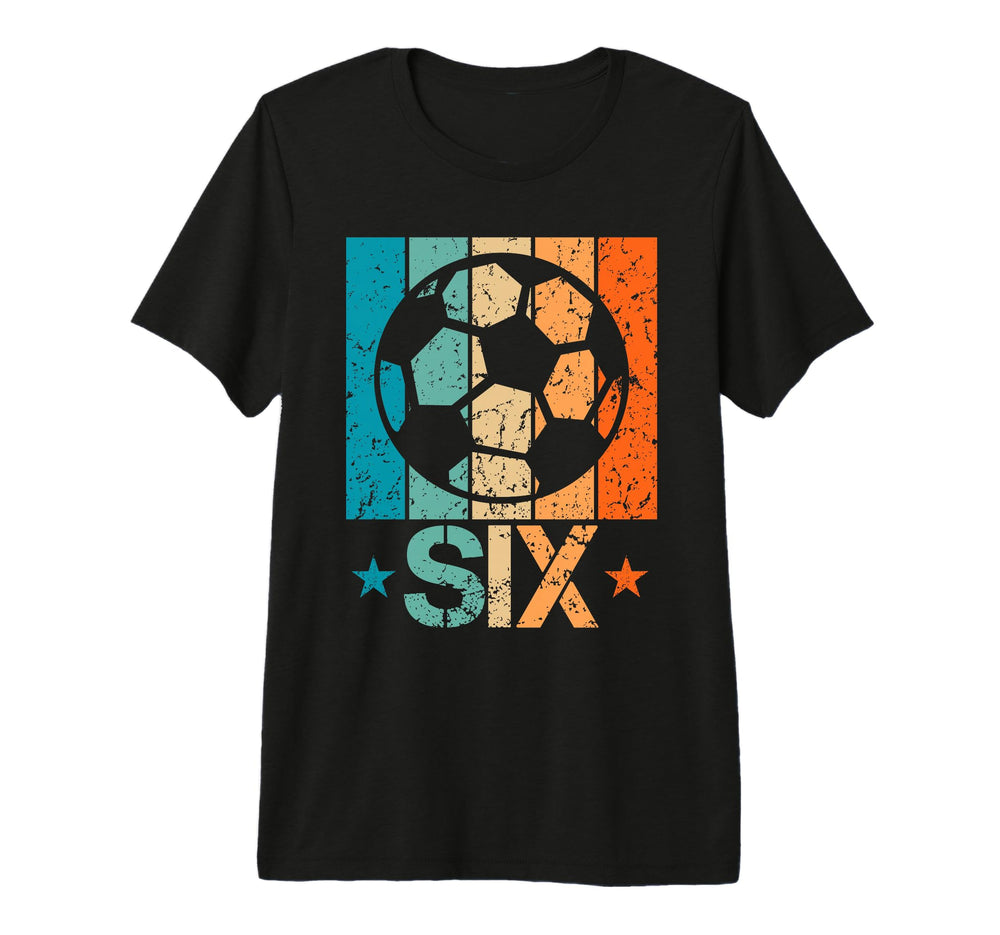 6Th Soccer Birthday 6 Year Old 6Yr T-Shirt - Aesthetic Graphic Unisex
