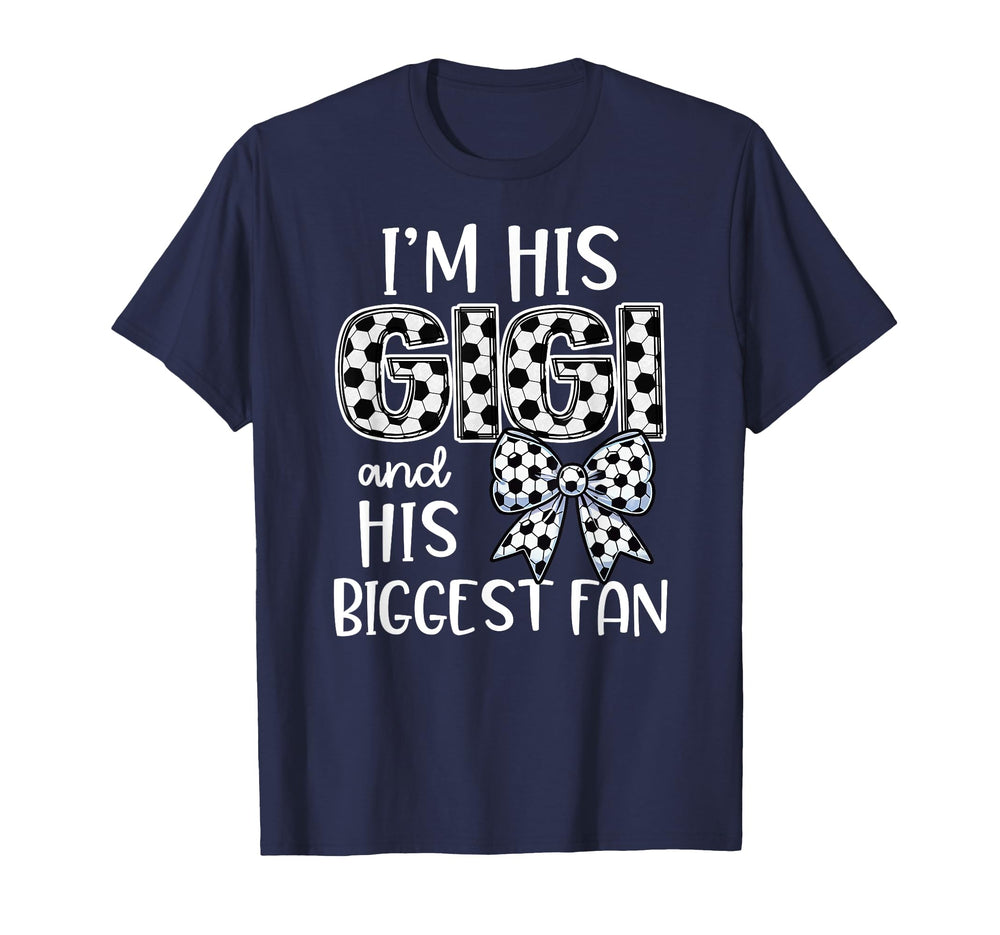 Buncho Gifts Soccer Grandma Blue Small T-Shirt - Unique Graphic Men Women