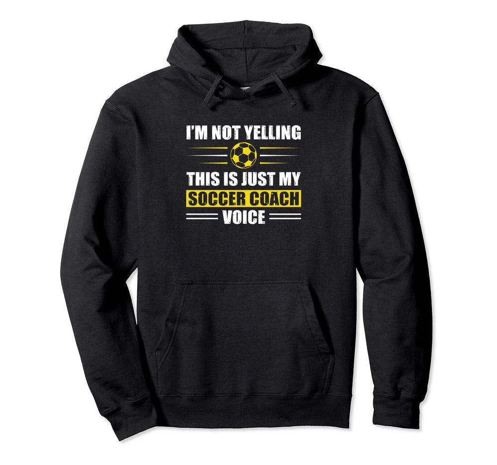 Coaching Soccer Dad Coach Soccer Coach Hoodie - Minimalist Print for Adults