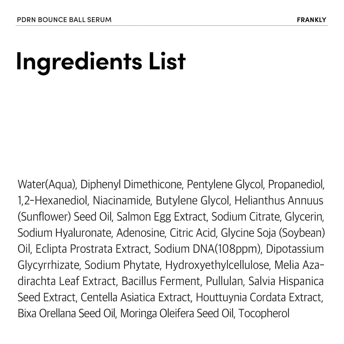 Frankly PDRN Bounce Ball Serum - Snipetell