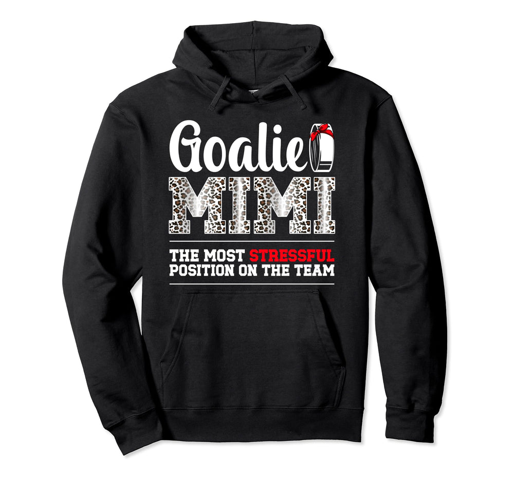 Ice Hockey Goalie Mimi Funny Ice Hockey Hoodie - Fun Novelty Design Unisex