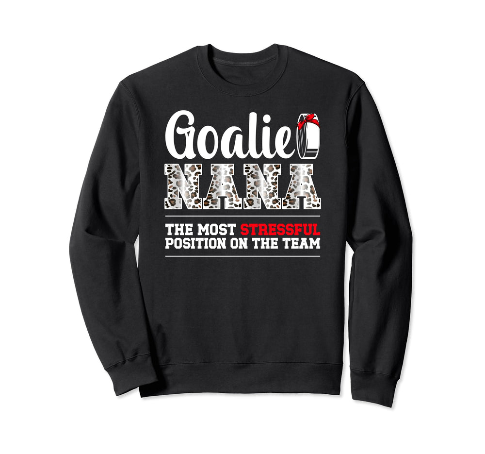 Ice Hockey Goalie Nana Funny Ice Sweatshirt - Aesthetic Graphic Unisex