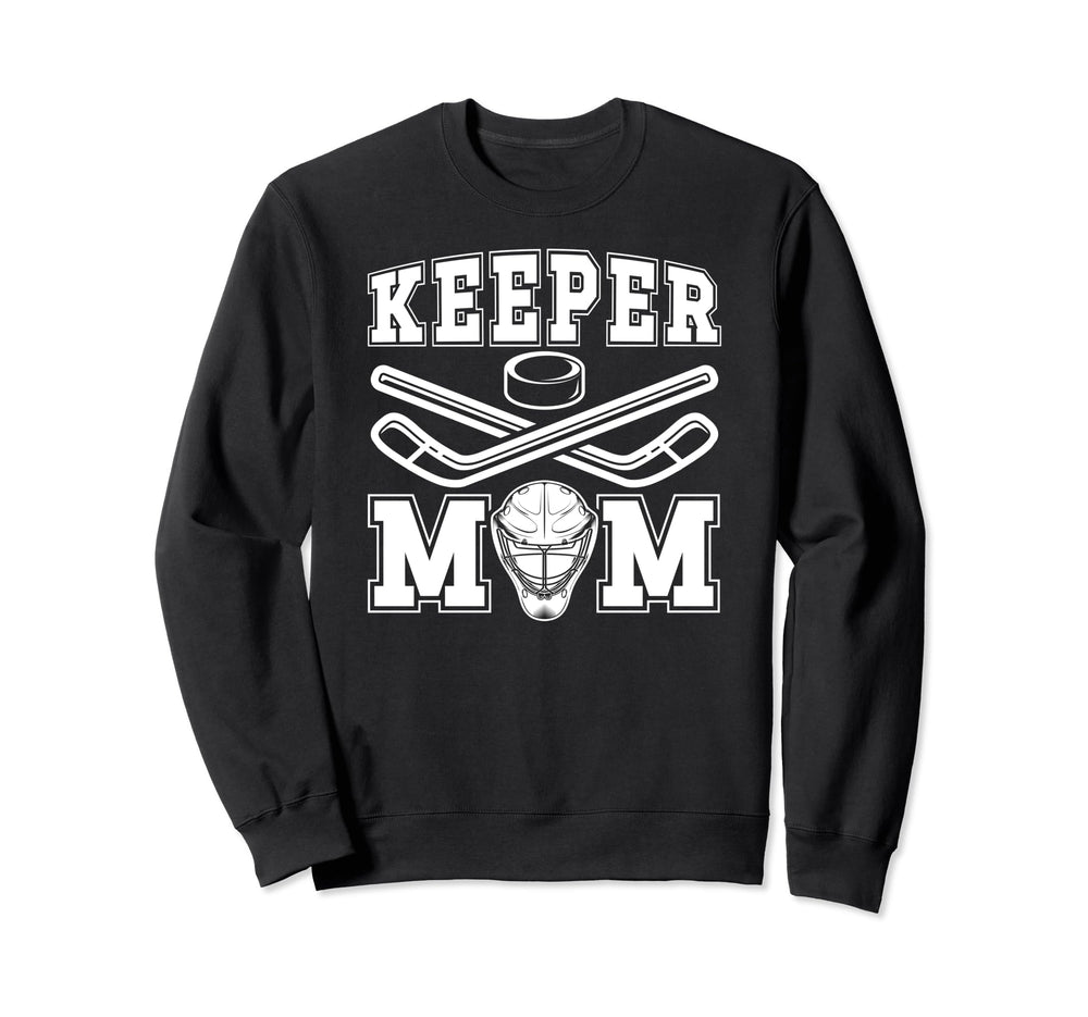 Ice Hockey Keeper Mom Ice Hockey Sweatshirt - Graphic Print for Adults
