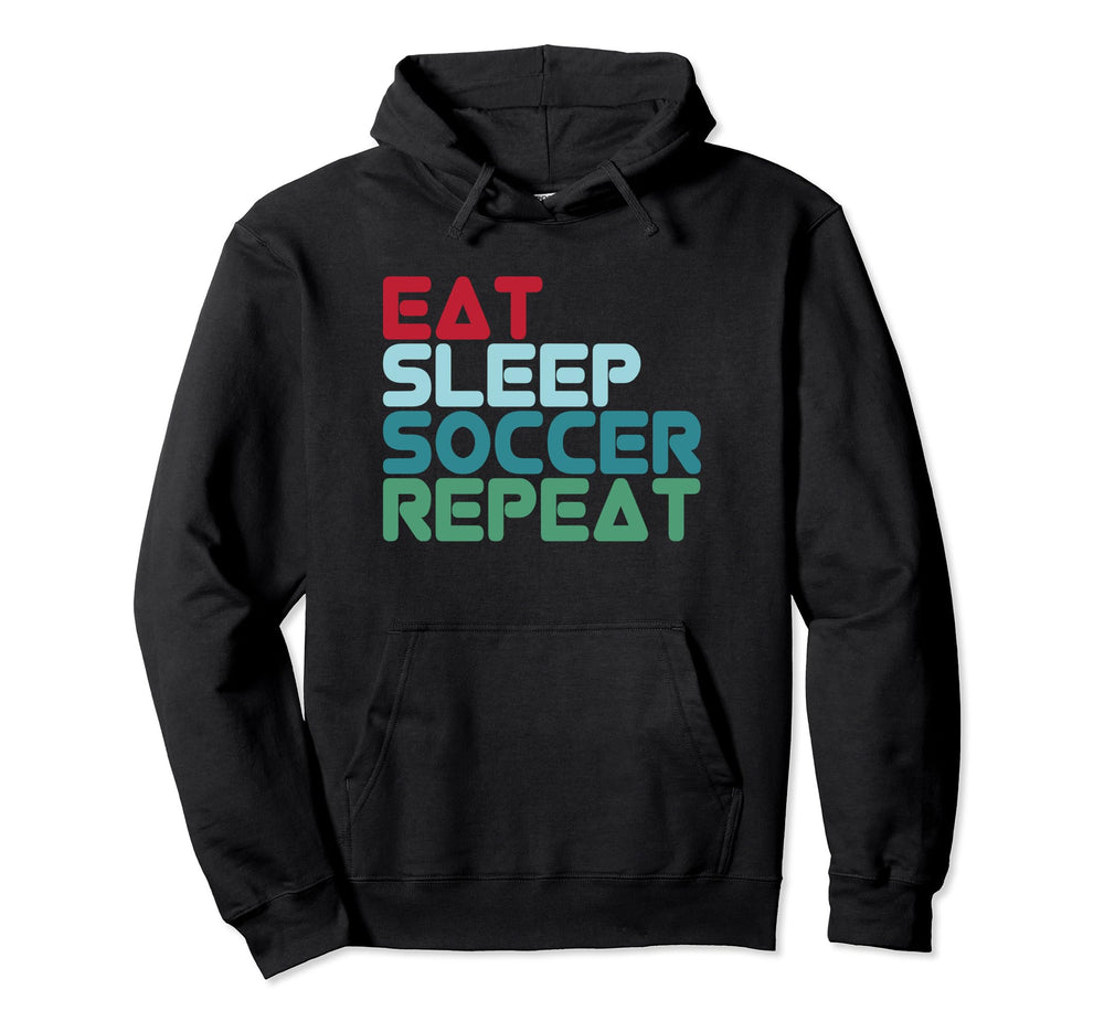 Football Football Player Eat Sleep Hoodie - Fun Novelty Design Men Women