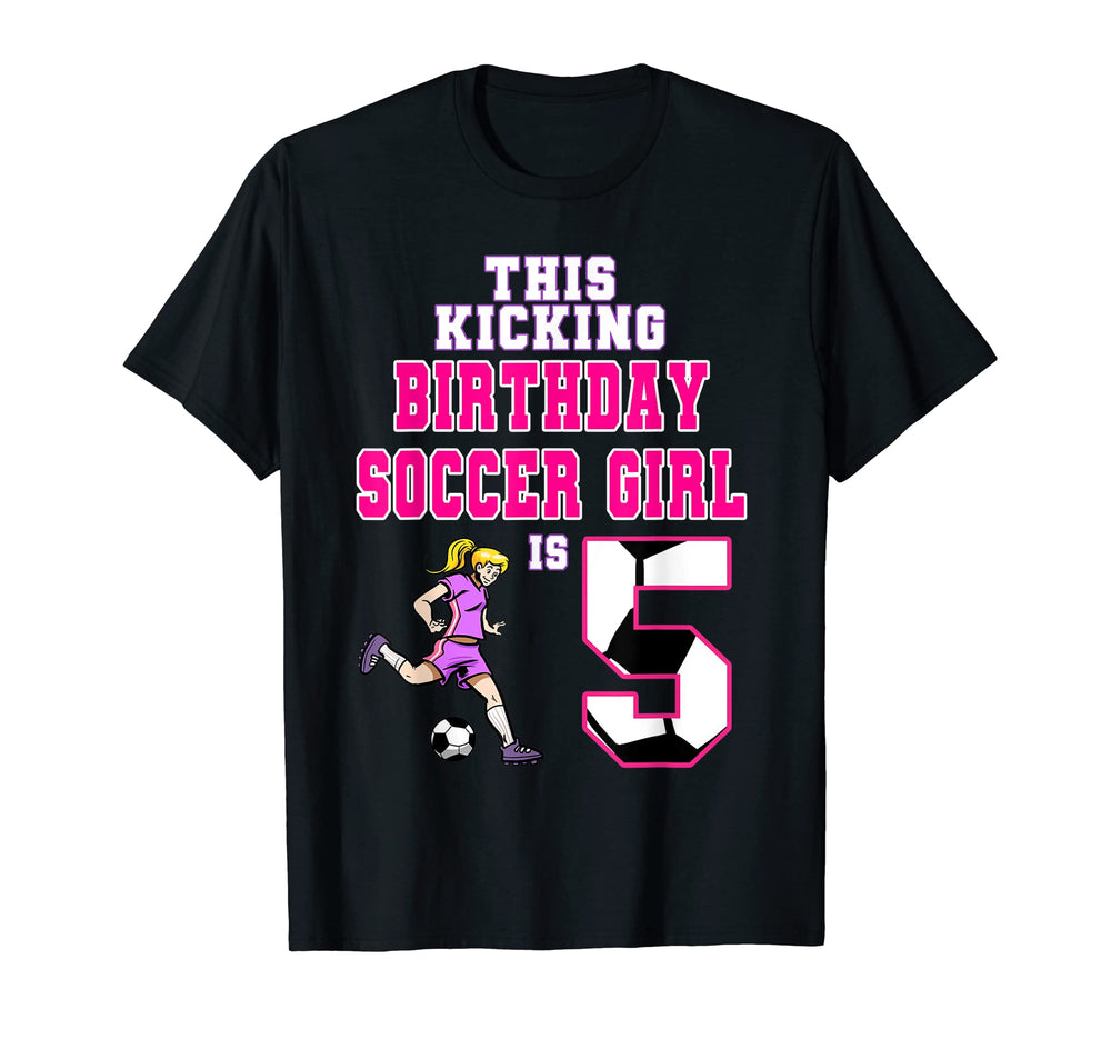 This Birthday Soccer Is 5 Soccer T-Shirt - Fun Novelty Design for Adults