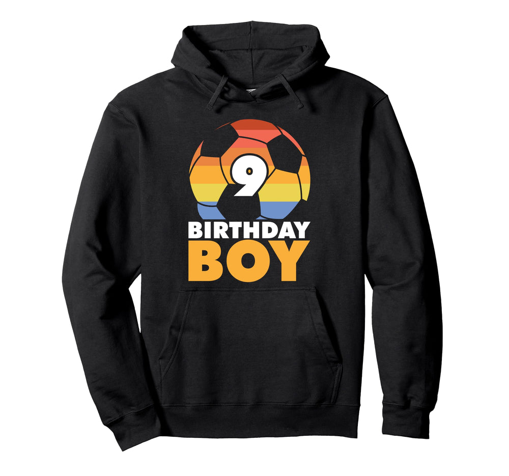 9 Year Old Football Soccer Player 9Th Hoodie - Custom Art Print Men Women