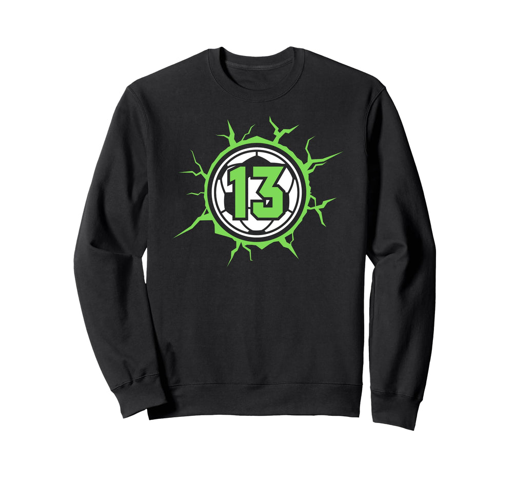 Soccer 13Th Birthday Teenager Soccer Sweatshirt - Graphic Print Men Women