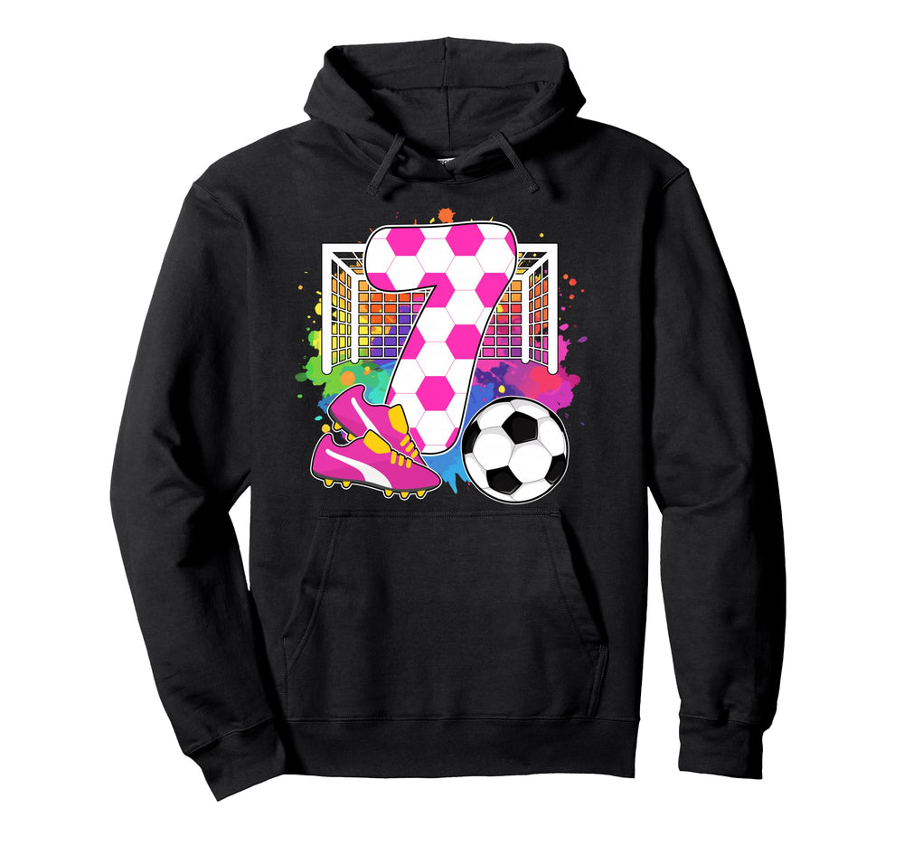 7 Years Old Birthday 7Th Birthday Hoodie - Trendy Graphic for Adults