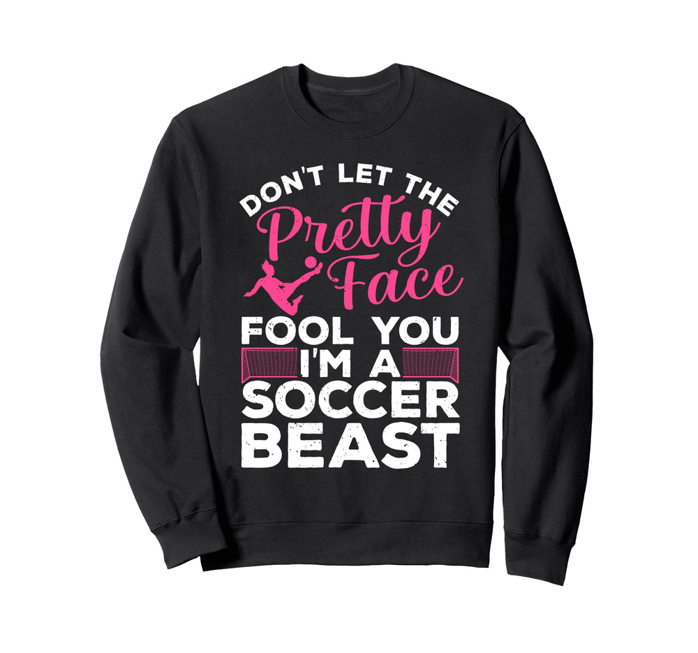 Soccer Art Teen Goalie Soccer Player Sweatshirt - Fun Novelty Design Unisex
