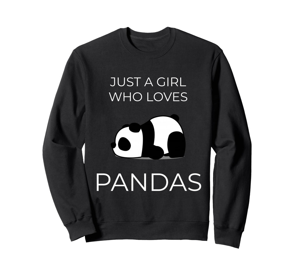 Just One Adores Pandas Kawaii Art Sweatshirt - Minimalist Print Unisex