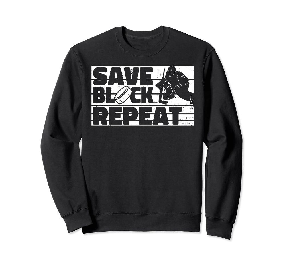 Hockey Goalkeeper Ice Hockey Sweatshirt - Fun Novelty Design for Adults