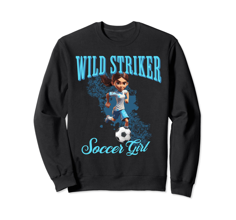 Funny Wild Striker Soccer Sweatshirt - Streetwear Style Unisex