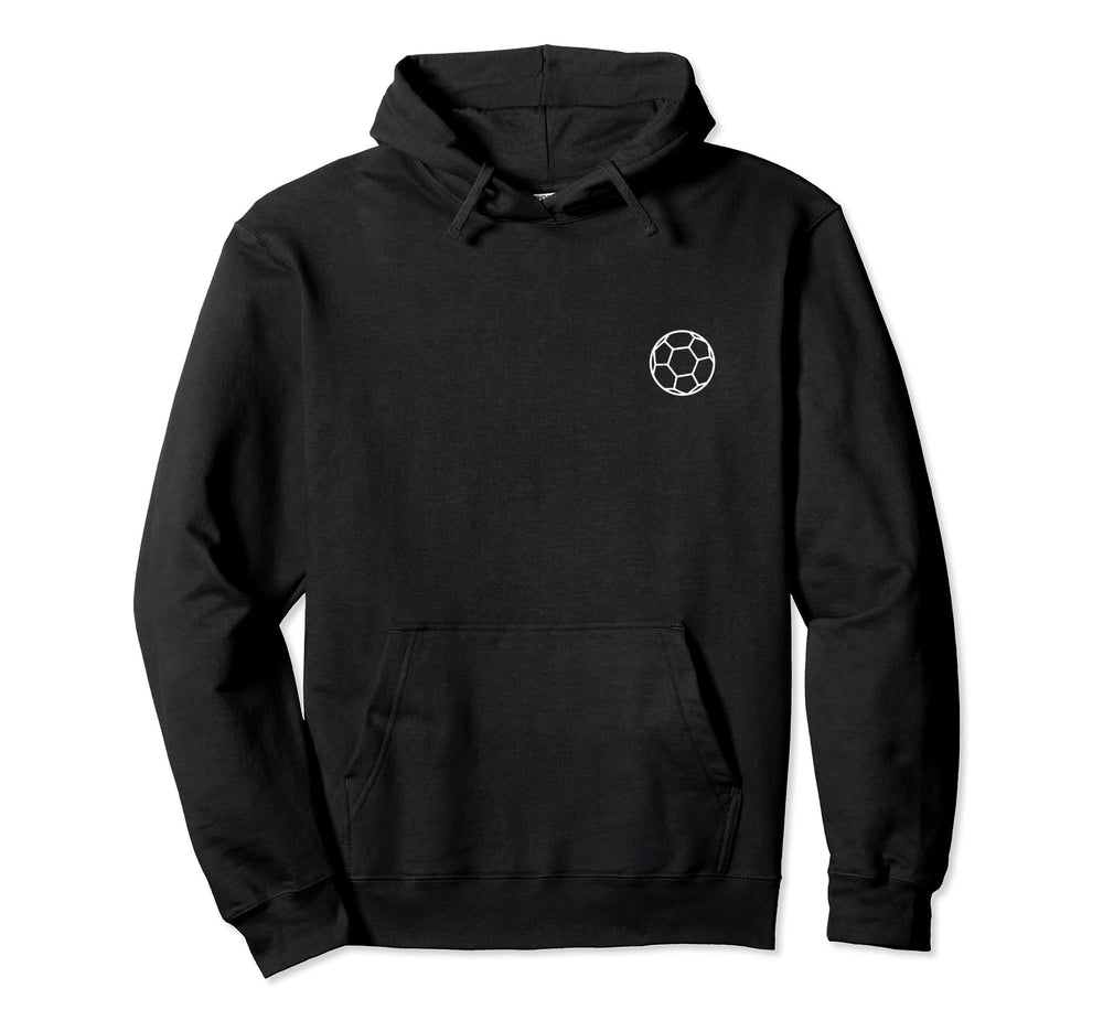 Soccer Ball Player Or Coach Left Chest Hoodie - Minimalist Print Unisex