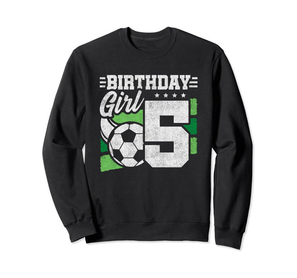 Soccer Birthday Party 5 Year Old 5Th Sweatshirt - Graphic Print Unisex
