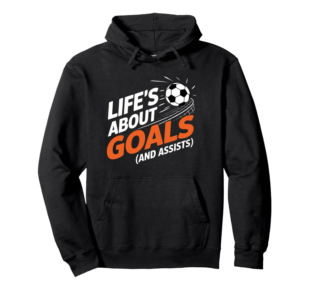 Funny Soccer Player And Coach Lifes About Hoodie - Custom Art Print Unisex