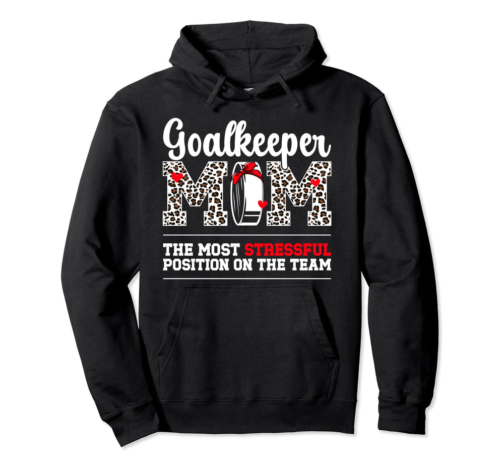 Funny Ice Hockey Goalkeeper Mom Ice Hoodie - Streetwear Style for Adults