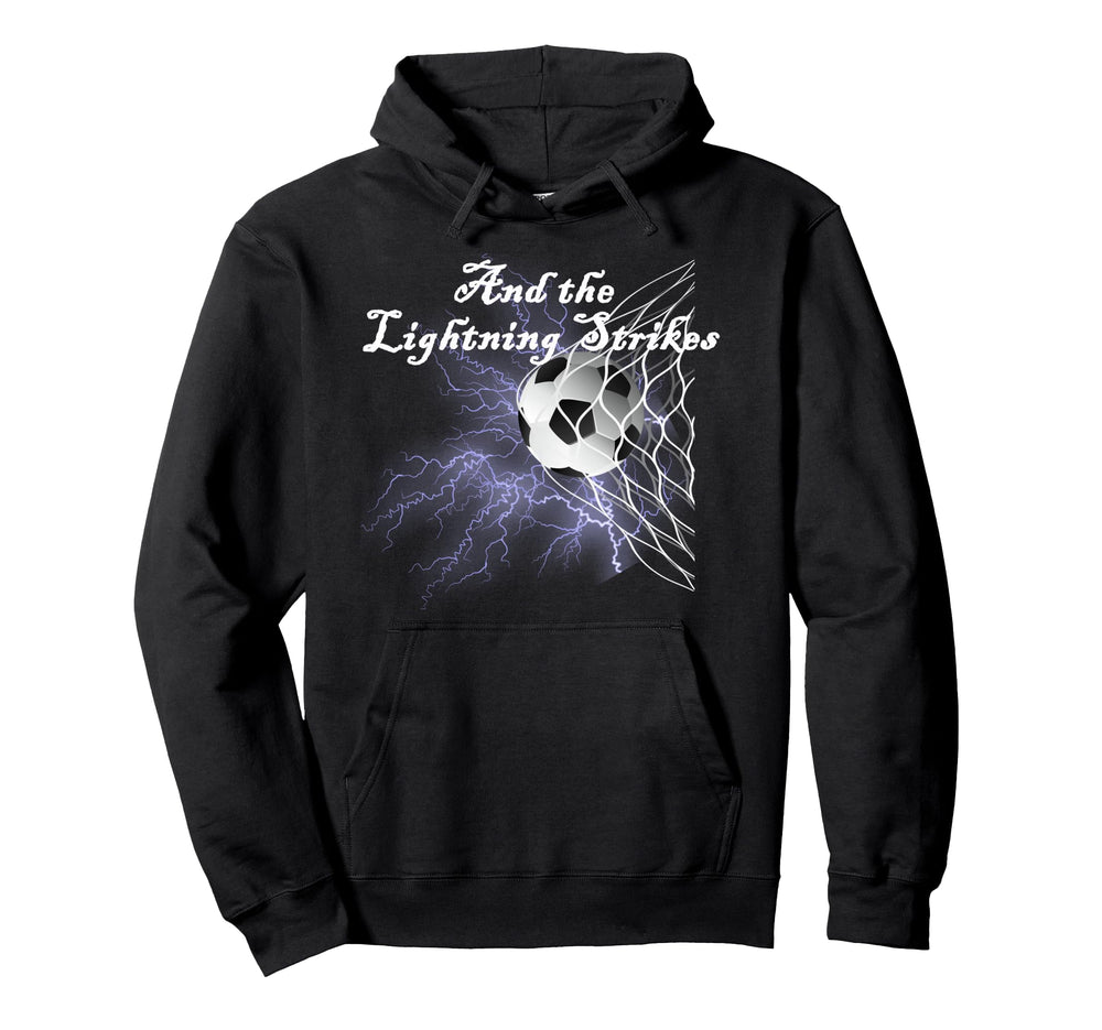 Thunderbolts Volleyball Soccer Hoodie - Minimalist Print for Adults