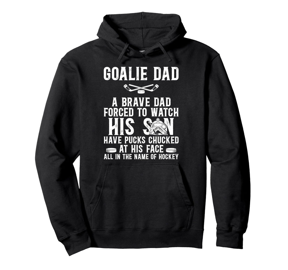 Hockey Goalie Dad Hockey Keeper Dad Hoodie - Streetwear Style Unisex