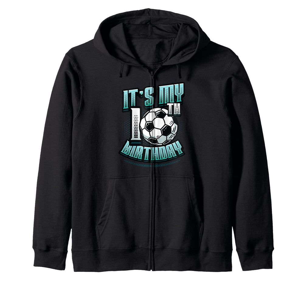 10Th Birthday Soccer Birthday Party T-Shirt - Fun Novelty Design Unisex