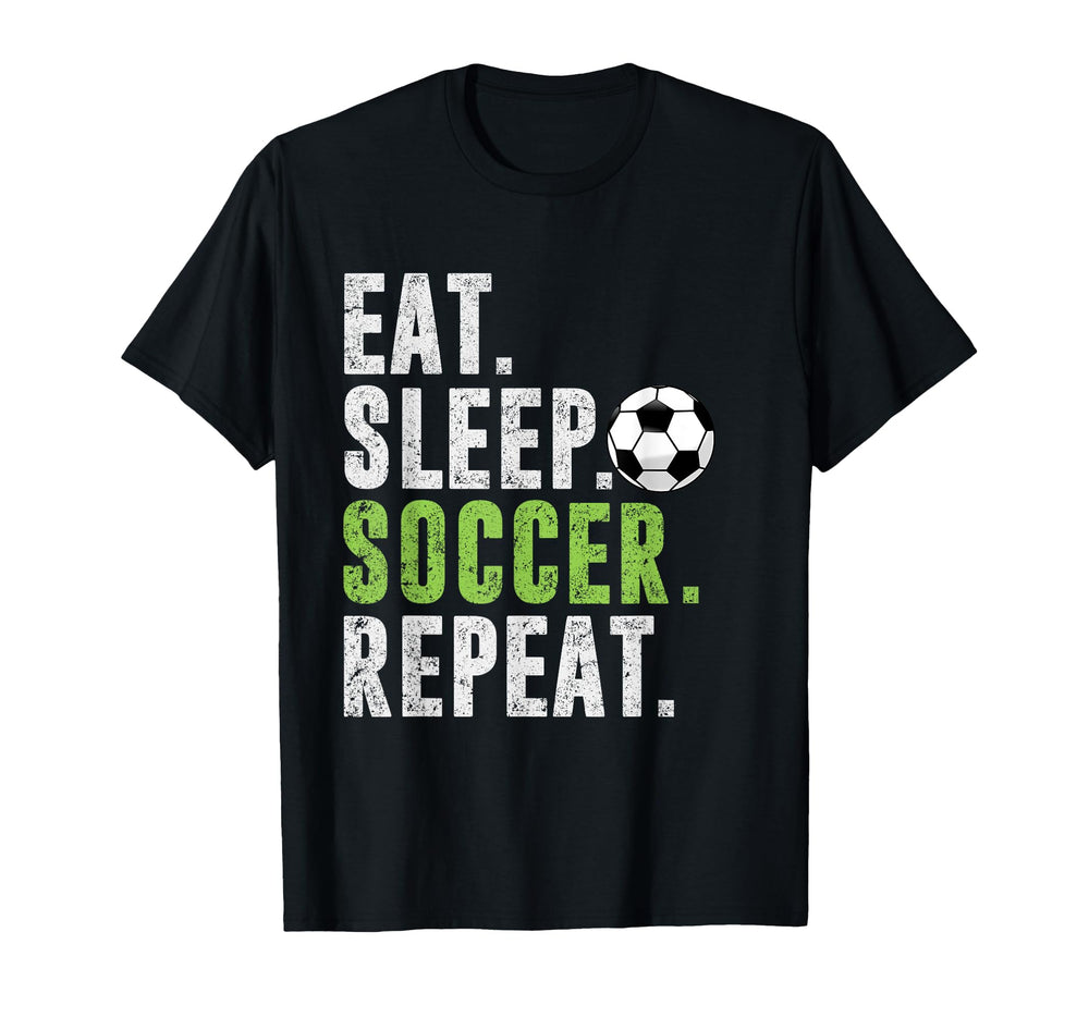 Eat Sleep Soccer Repeat Football Sport T-Shirt - Unique Graphic for Adults