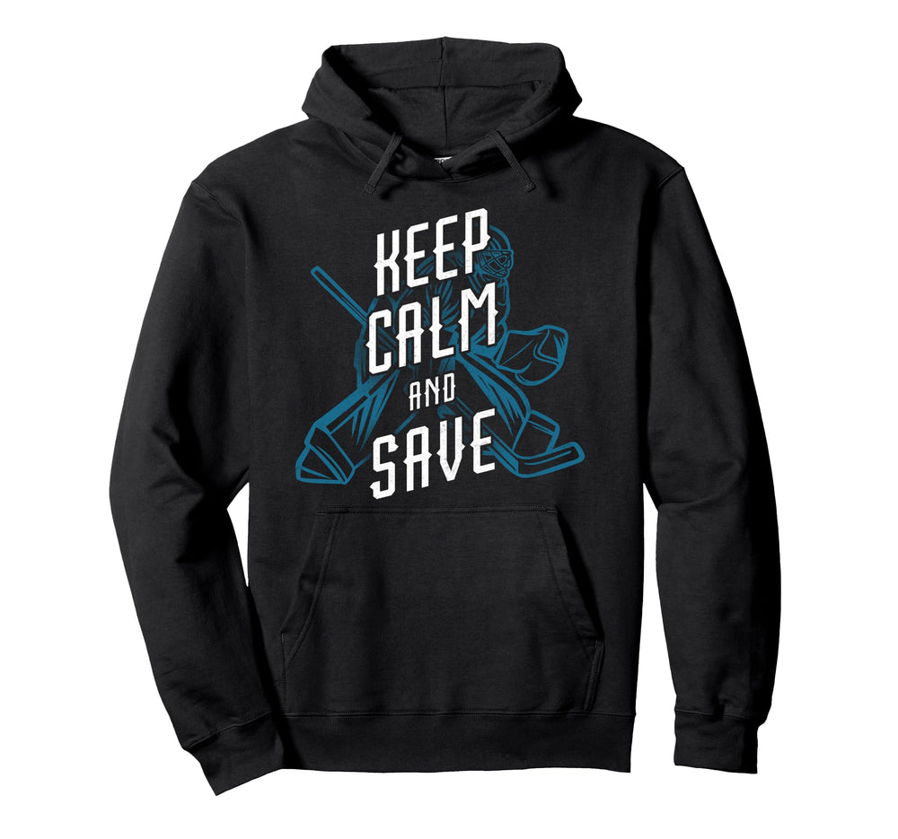 Ice Hockey Goalie Goalkeeper Hoodie - Minimalist Print Men Women