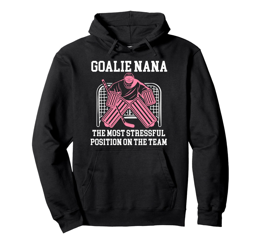 Funny Hockey Goalie Nana Hockey Keeper Hoodie - Custom Art Print Men Women