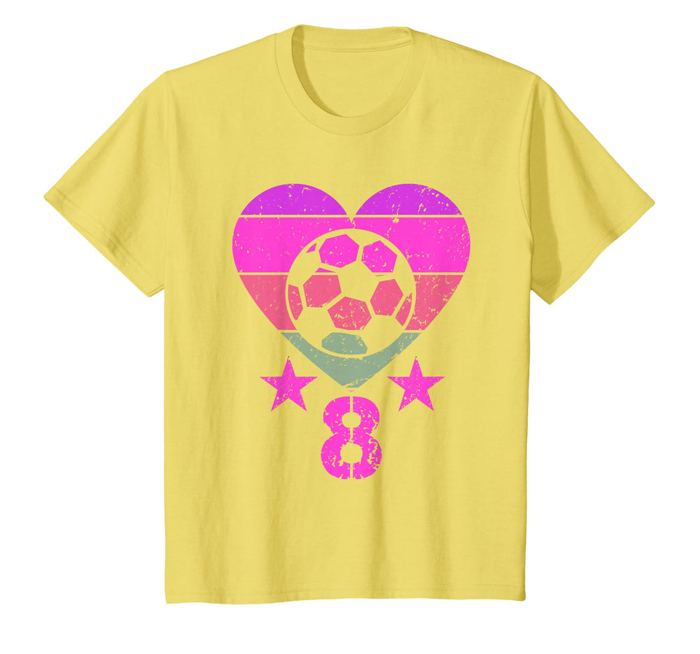 Soccer Birthday 8 Year Old Eighth 8Th T-Shirt - Aesthetic Graphic Unisex