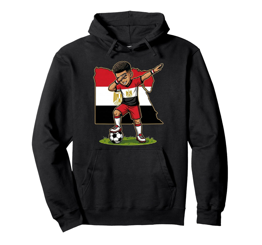 Dabbing Soccer Egypt Jersey Egyptians Hoodie - Unique Graphic Men Women