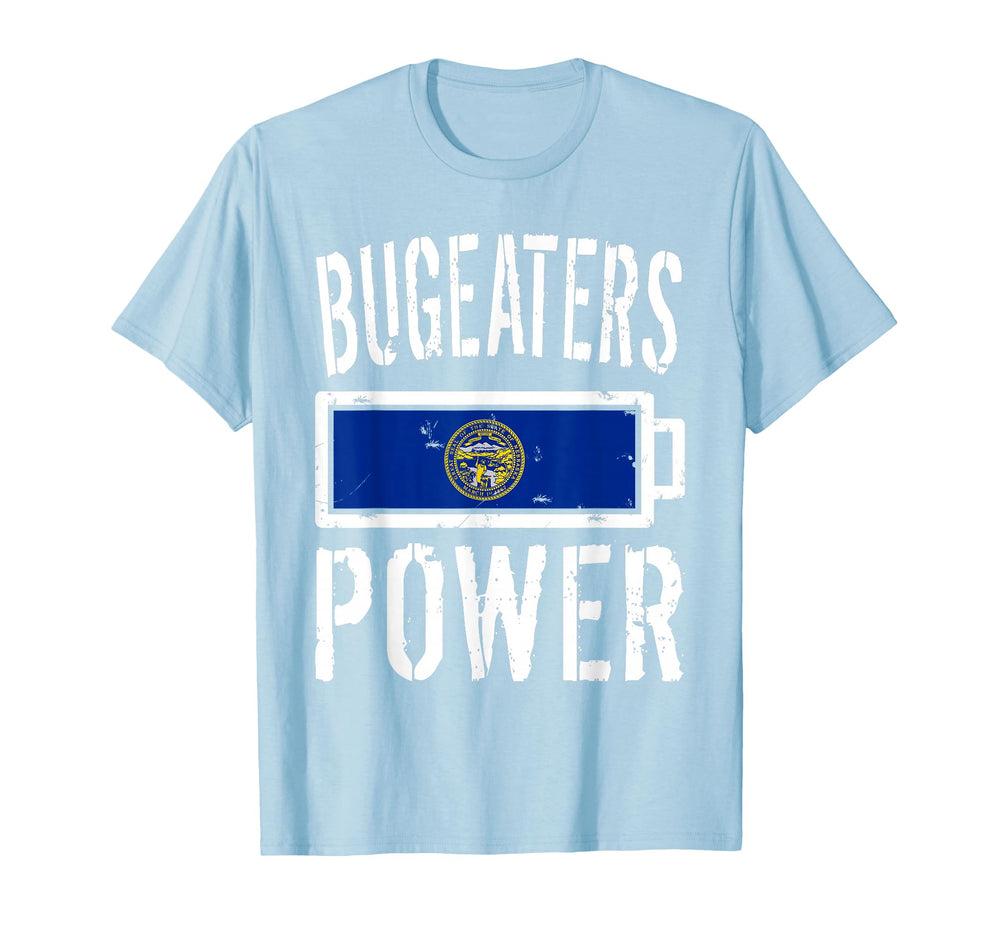 Nebraska Flag Bugeaters Power T-Shirt - Fun Novelty Design for Adults