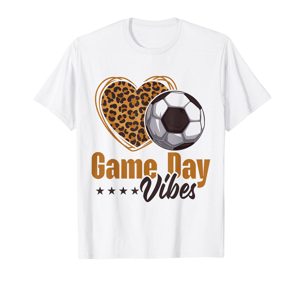 Game Day Vibes Mom Bleached Leopard T-Shirt - Trendy Graphic for Adults