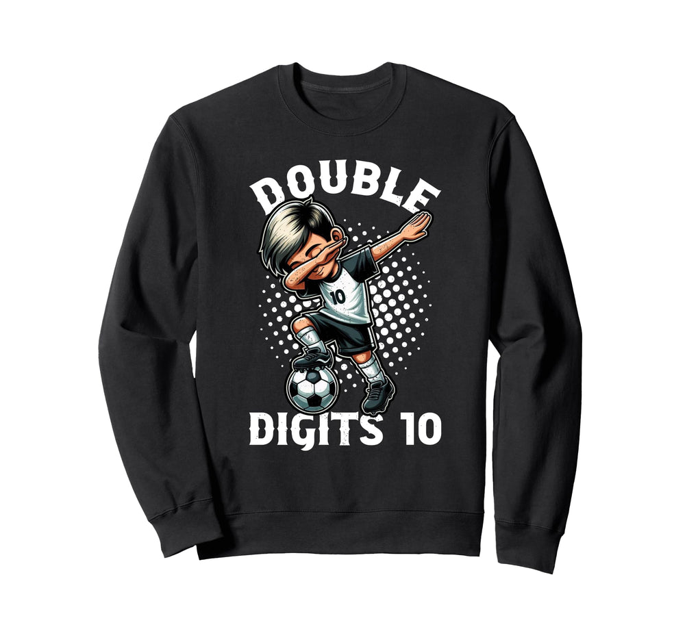 Double Digits Birthday Dabbing 10 Sweatshirt - Casual Everyday Wear Unisex