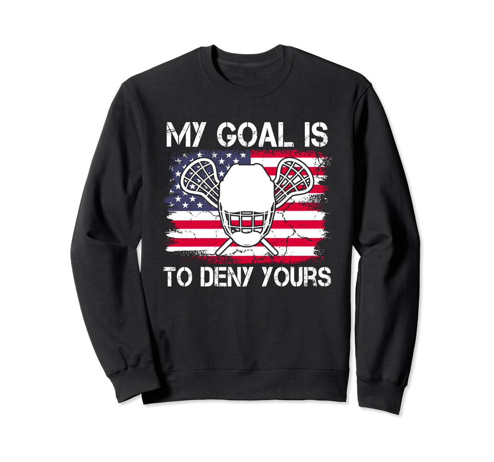 Lacrosse Goalie Lacrosse Player Lax Sweatshirt - Unique Graphic Men Women