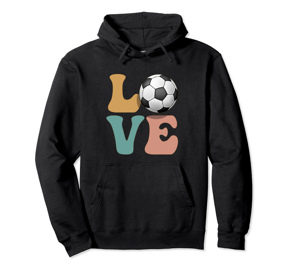 Soccer Player Love Hoodie - Aesthetic Graphic for Adults